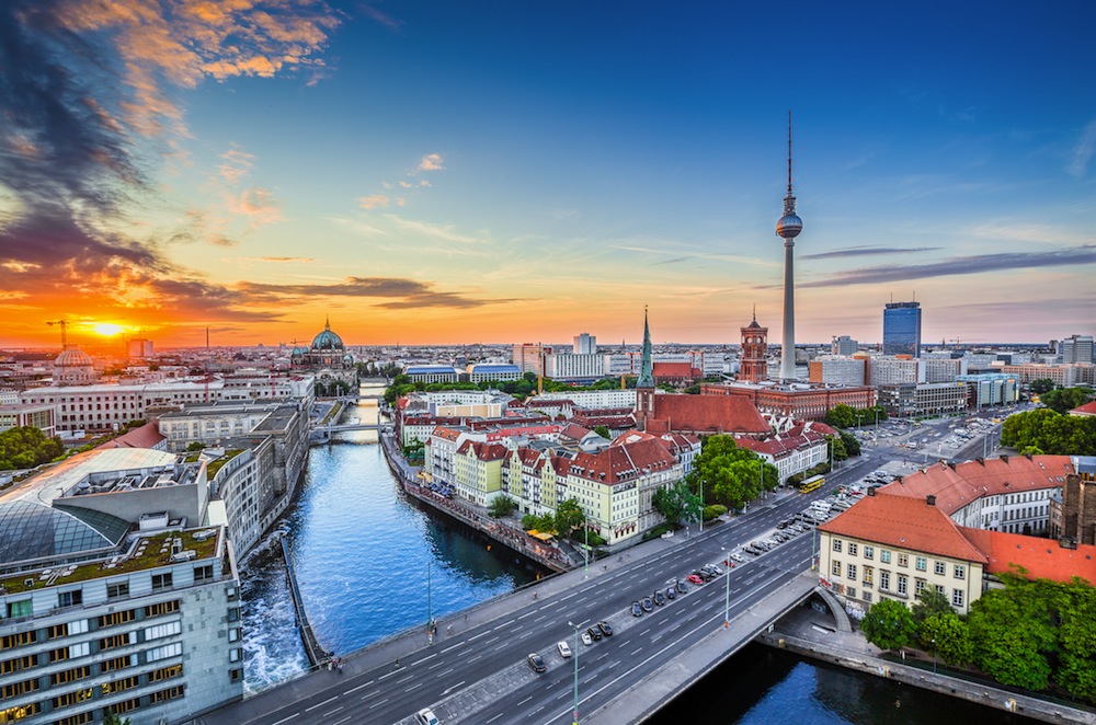 Vistas Berlín rio y torre
