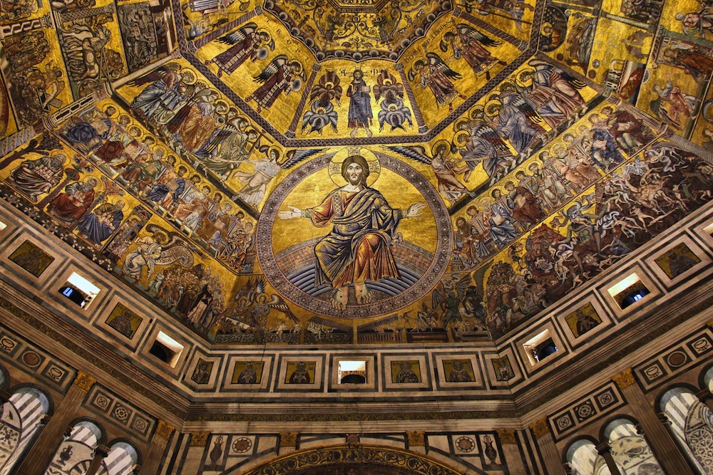 Mosaicos del interior del Battisterio de San Giovani
