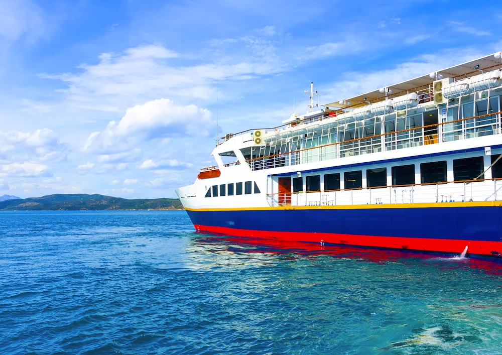santorini ferry (lornet - Shutterstock) santorini ferry