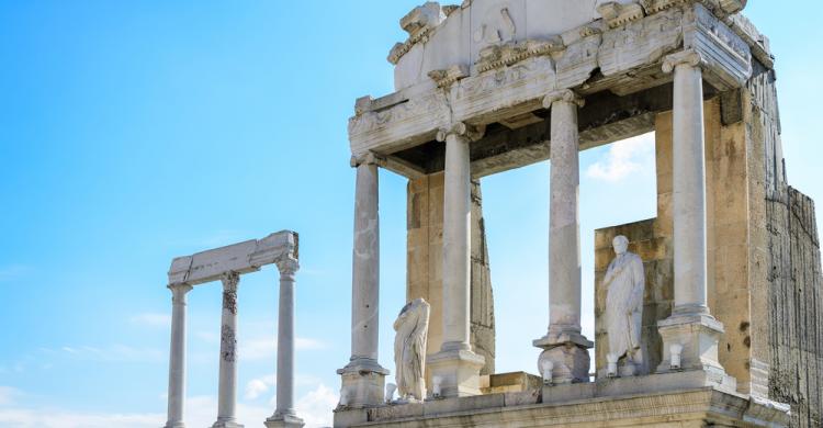 Columnas romanas en Plovdiv