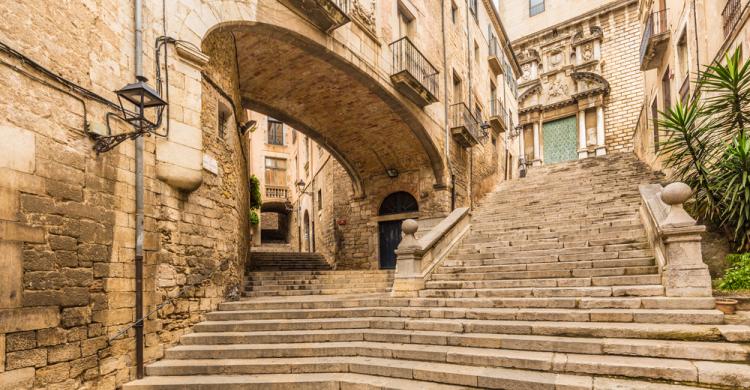 Escaleras de Sant Martí en Girona