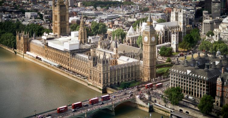 Palacio de Westminster desde el London Eye