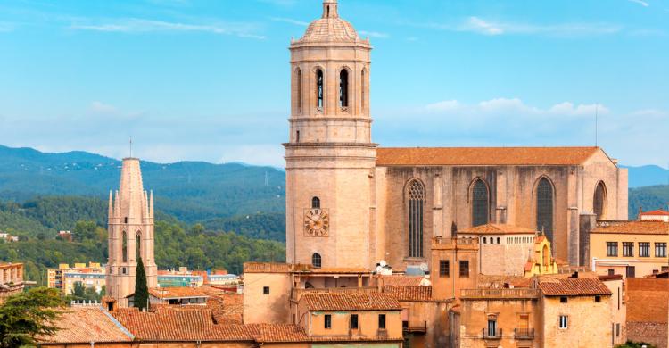 Panorámica de Girona y su Catedral