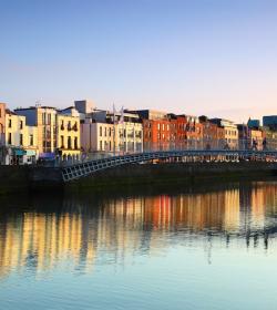 Dublín desde el Río Liffey Dublín Río Liffey