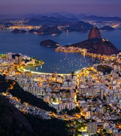 Vista panorámica de Río y la Bahía de Guanabara Vista panorámica de Río y la Bahía de Guanabara