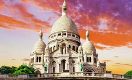 Atardecer en la Basílica Sacre-Coeur Atardecer en la Basílica Sacre-Coeur