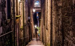 Callejones de Edimburgo por la noche Callejones de Edimburgo por la noche