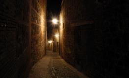 El casco antiguo por la noche El casco antiguo por la noche