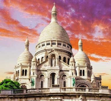 Atardecer en la Basílica Sacre-Coeur Atardecer en la Basílica Sacre-Coeur