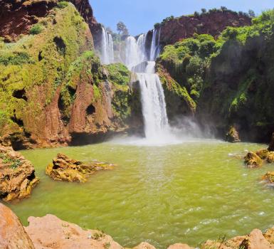 Cascada de Ouzoud al este de Marrakech Cascada de Ouzoud al este de Marrakech