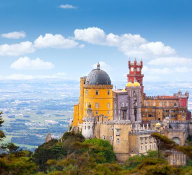 Vistas de Sintra y el Palacio Vistas de Sintra y el Palacio