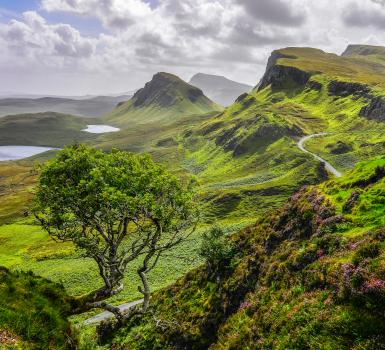 Vista panorámica de la Isla de Skye Vista panorámica de la Isla de Skye