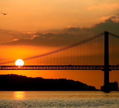 Puesta de sol en Lisboa Puesta de sol en Lisboa