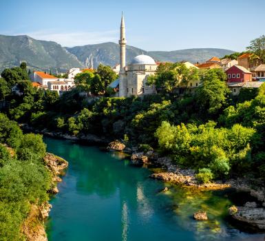 Ciudad de Mostar en Bosnia-Herzegovina Ciudad de Mostar en Bosnia-Herzegovina