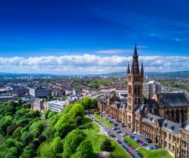Vistas aéreas de Glasgow