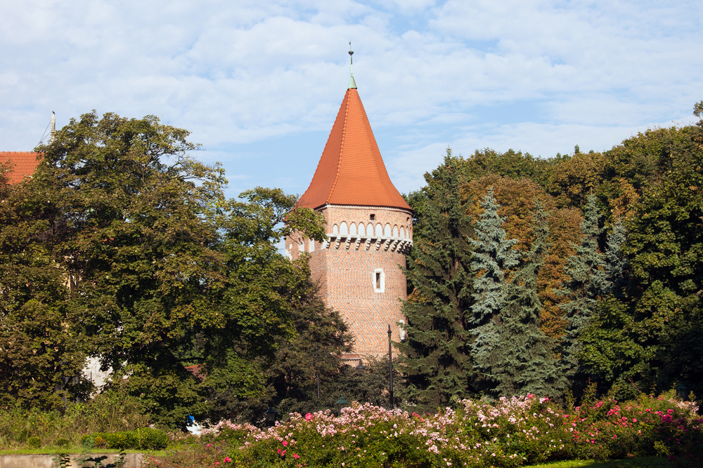 Torre del parque Planty de Cracovia