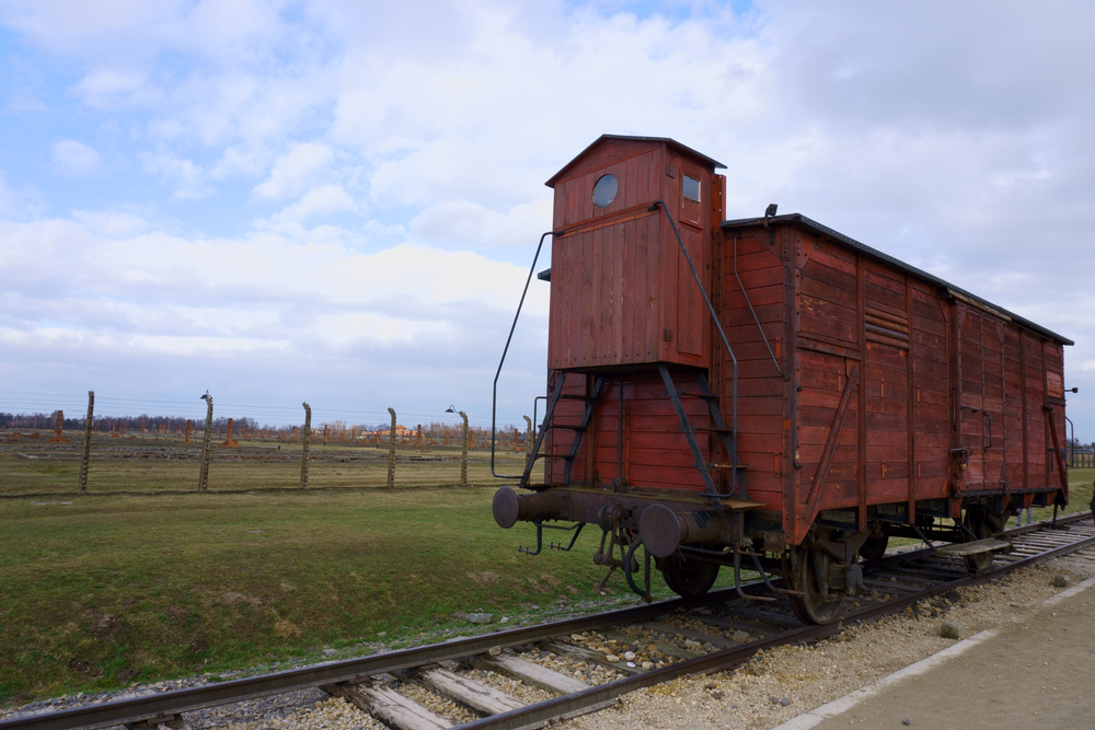 Vagón de tren en el Campo de Auschwitz
