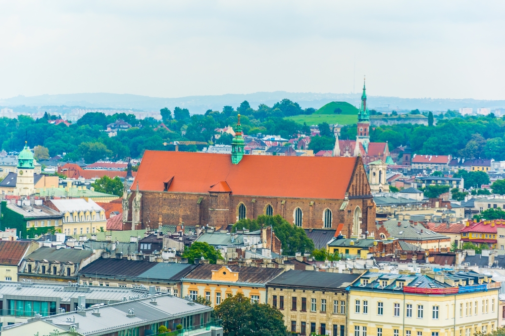 Iglesia de Santa Caterina en el barrio judío de Cracovia