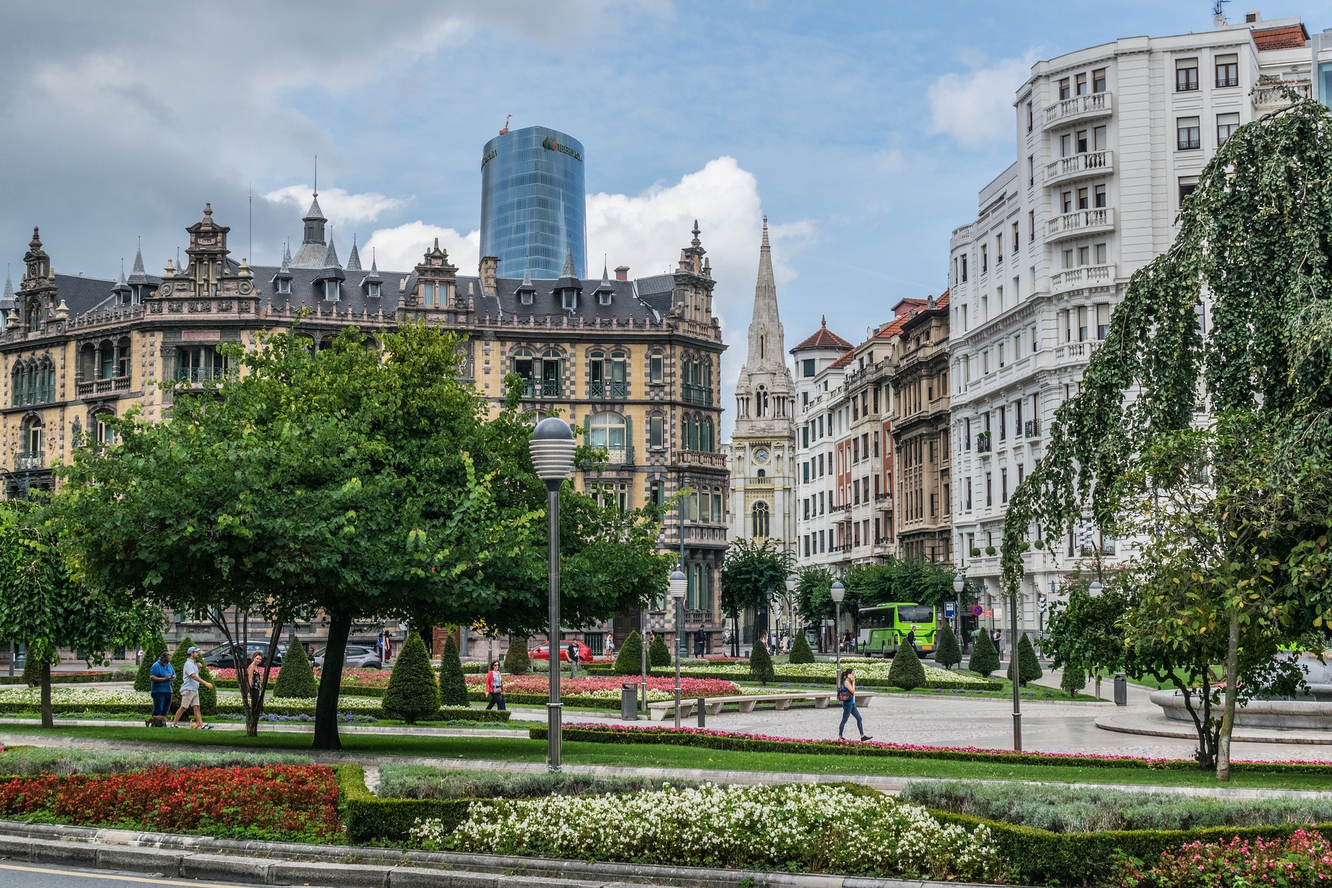 Plaza Moyua en Bilbao