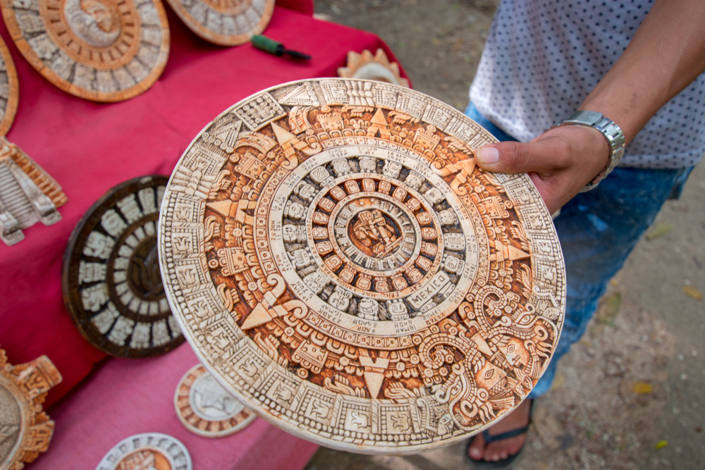 Calendario maya artesanal