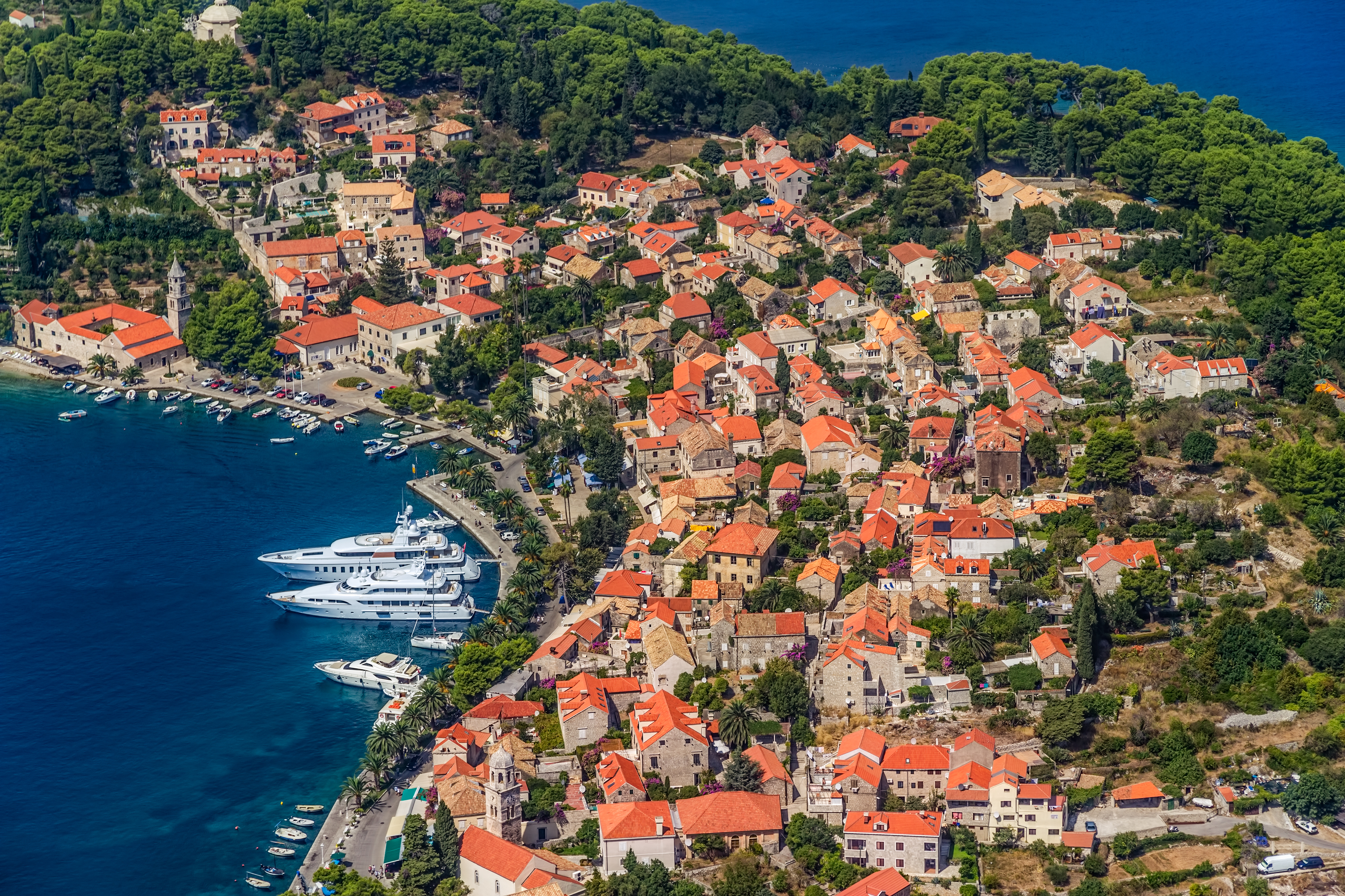 Cavtat vista panoramica