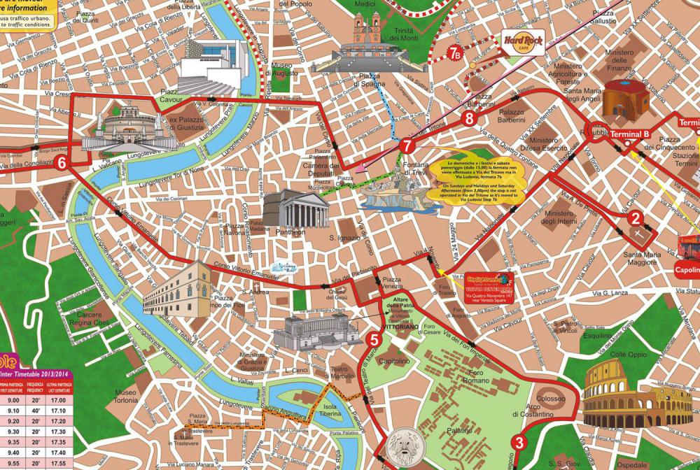 Roma Mapa Turistico | Mapa
