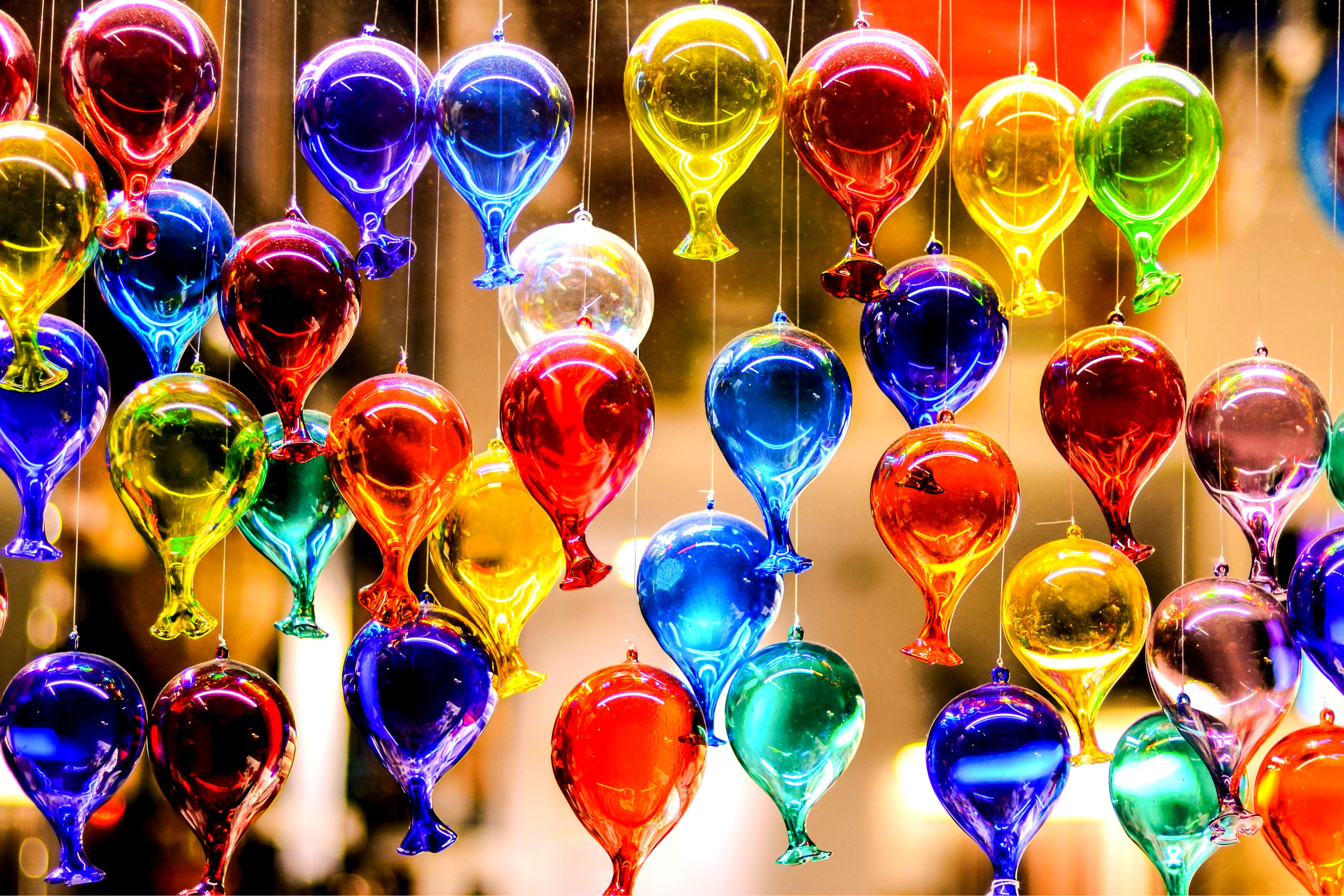 Globos de cristal de Murano