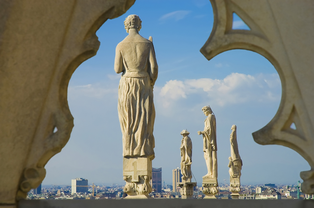 Vistas desde el Duomo de Milán