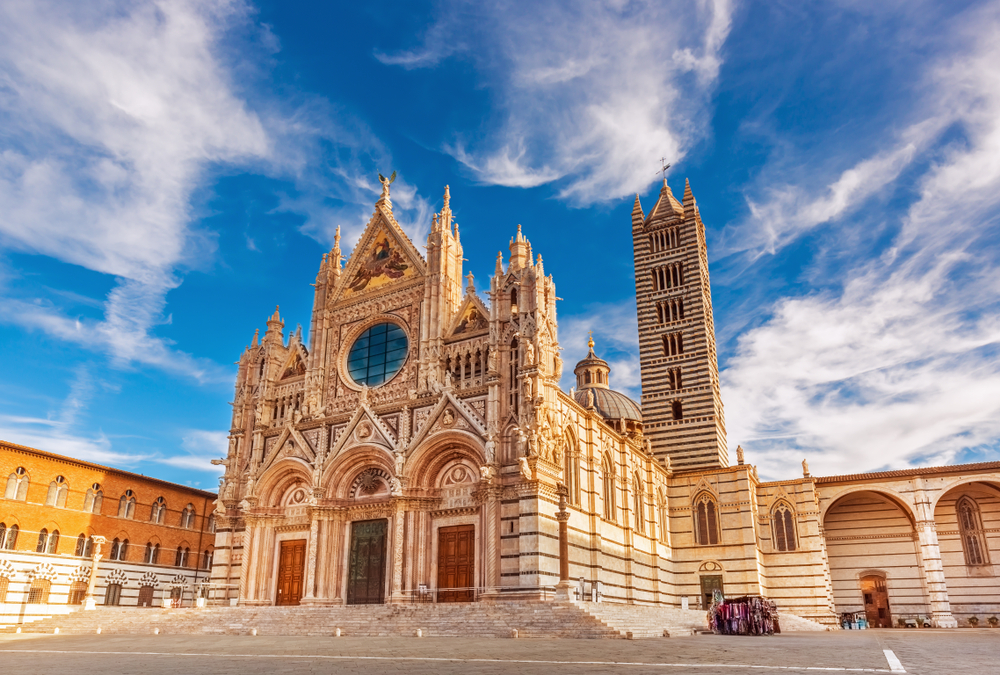 Vista en panorámica de la Catedral de Siena