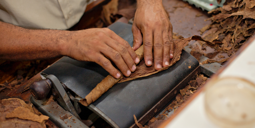 Fábrica de tabaco en La Habana