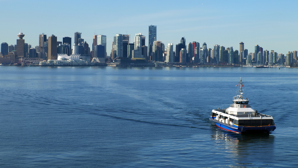 Ferry saliendo de Vancouver