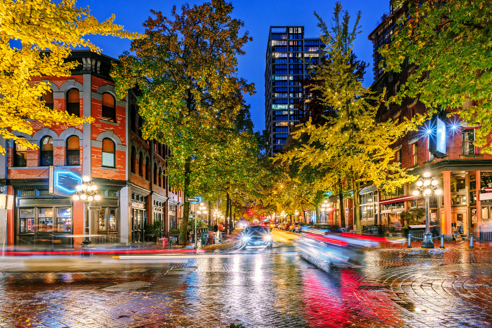 Calles del Gastown de Vancouver