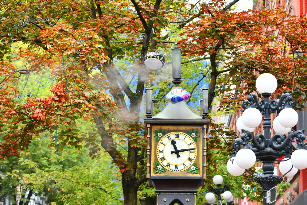 El Steam Clock en el Gastown de Vancouver