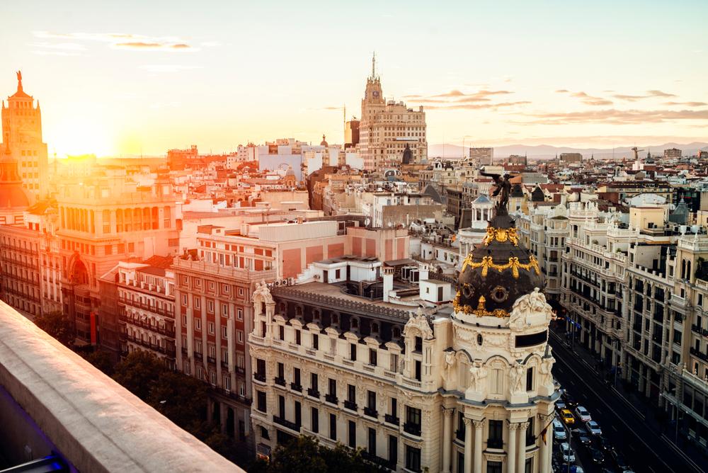 Gran Vía de Madrid desde el Círculo de las Artes