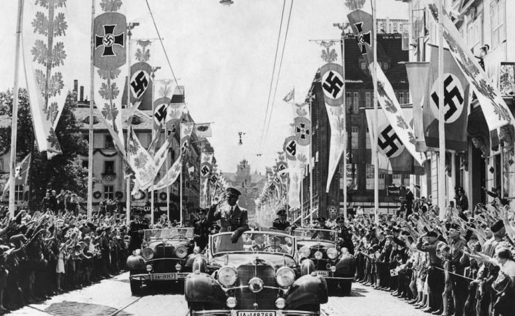 Desfile de Adolf Hitler en Berlín