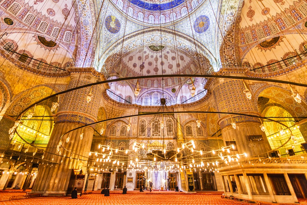 Interior Mezquita Azul - Estambul