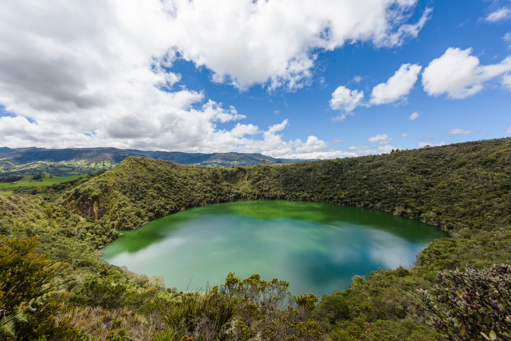 Laguna de Guatavita, cerca de Bogotá 