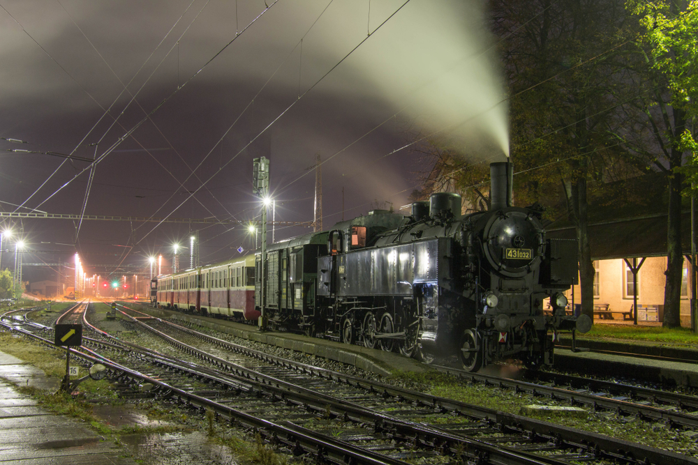 Locomotora a vapor en Nymburk