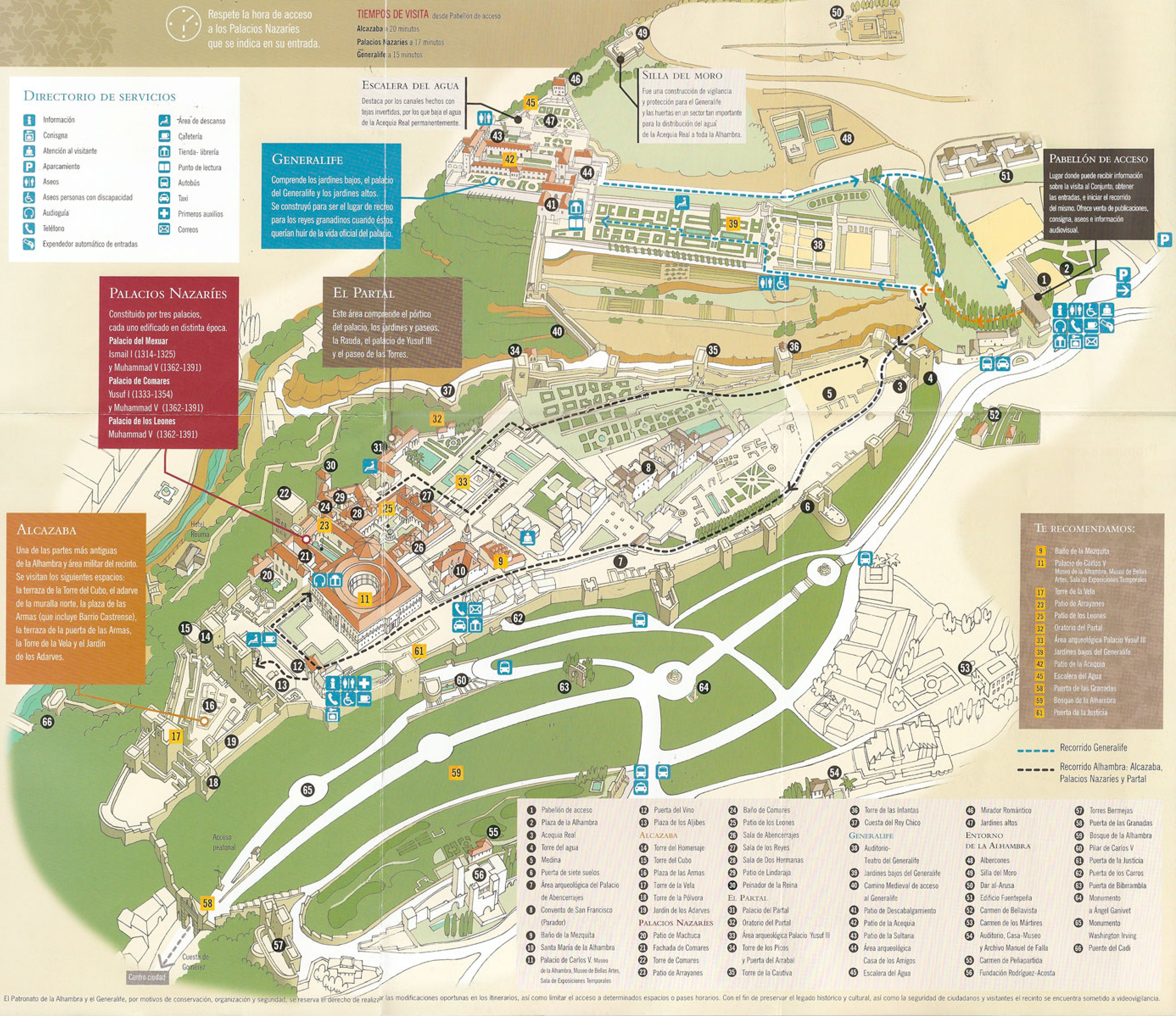 Mapa de la Alhambra