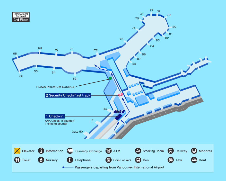 Tercera planta del aeropuerto de Vancouver