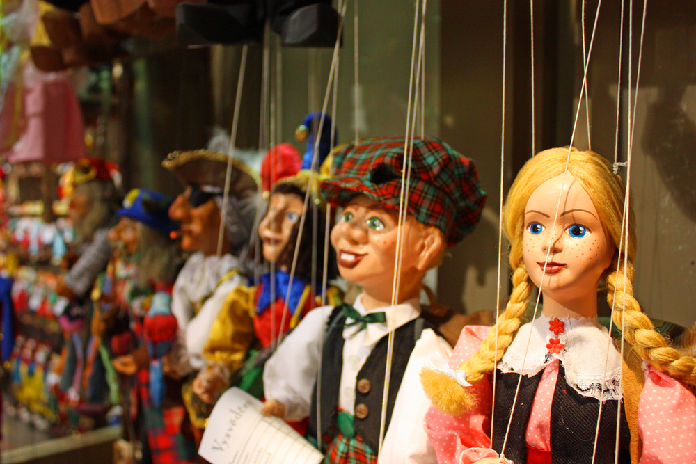 Típicas marionetas artesanales de Praga