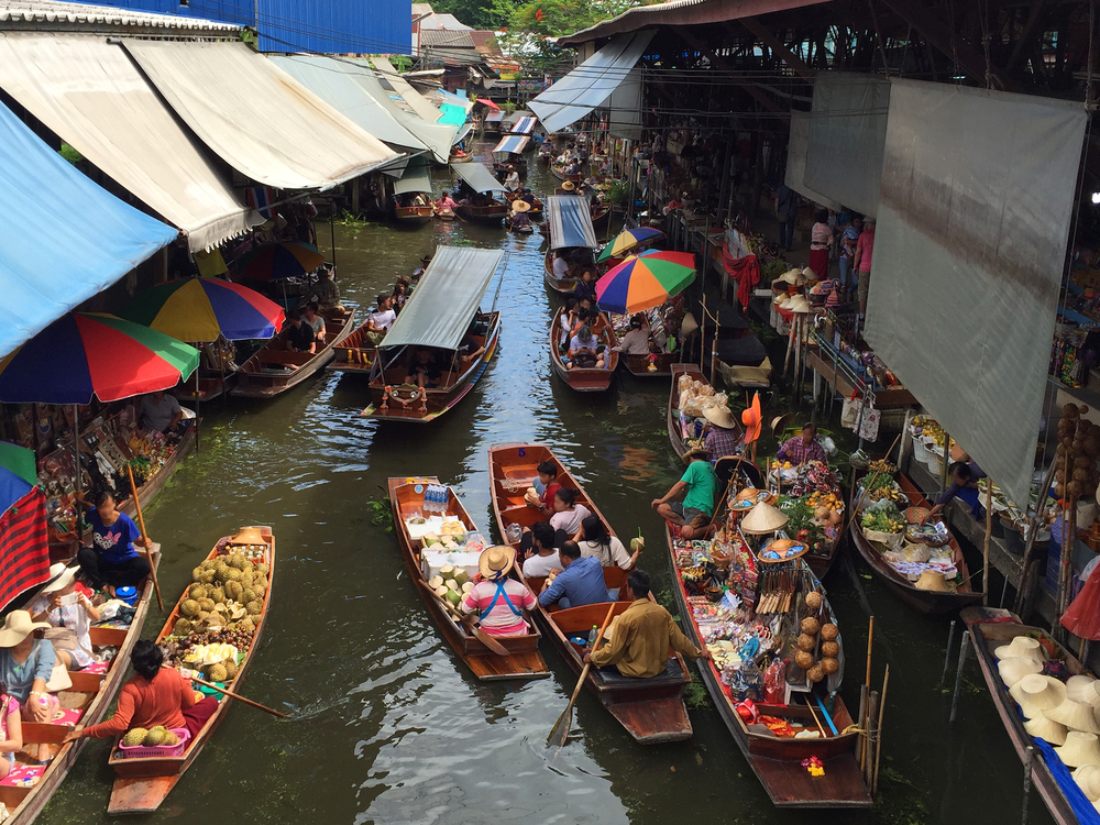 Mercado flotante Damnoen Saduak