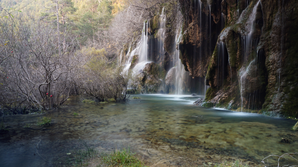 Nacimiento del río Cuervo, cerca de Cuenca