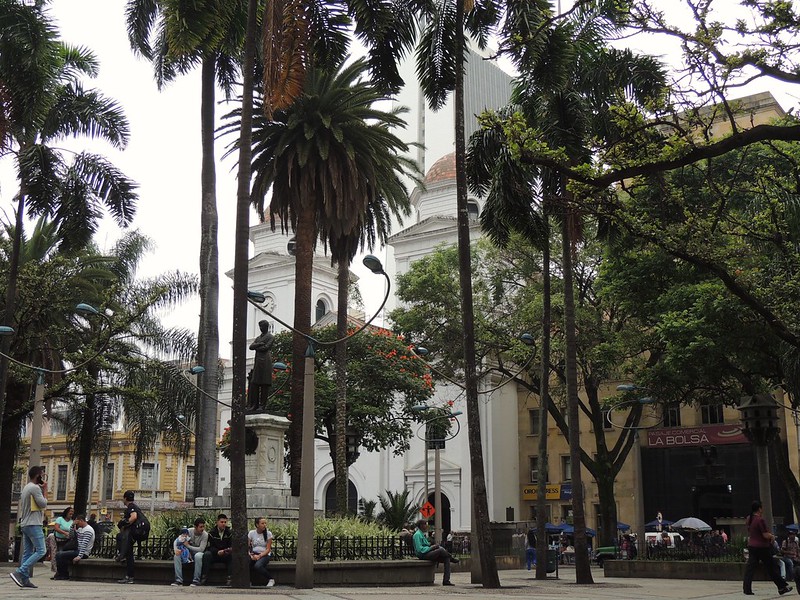 Parque Berrío, en Medellín