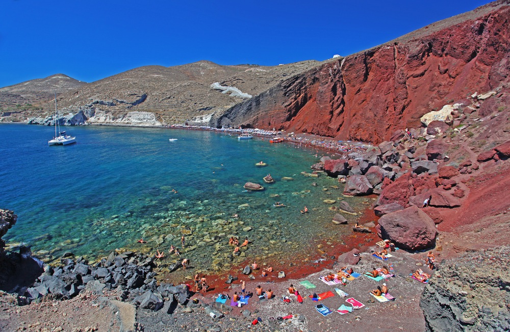 Resultado de imagen de playa roja santorini