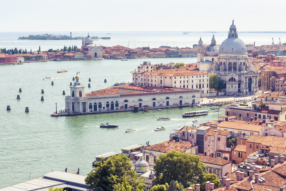 Punta della Dogana en vista aérea