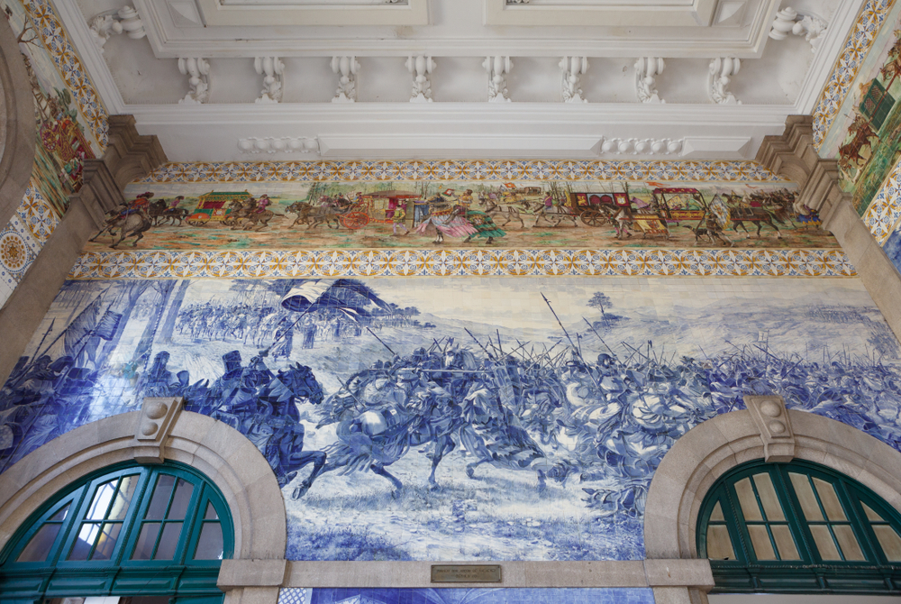 Interior de la estación de San Bento - Oporto