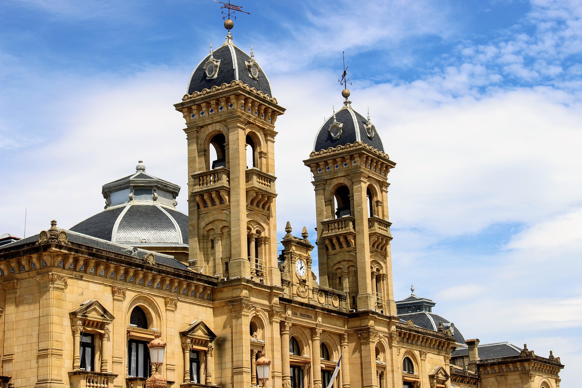 Ayuntamiento de San Sebastián, en la Parte Vieja