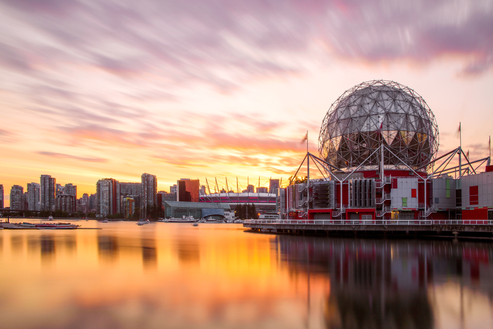 Science World al atardecer