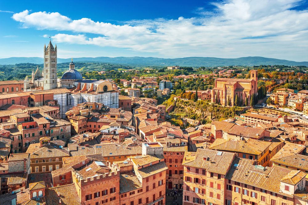 Vista panorámica de Siena